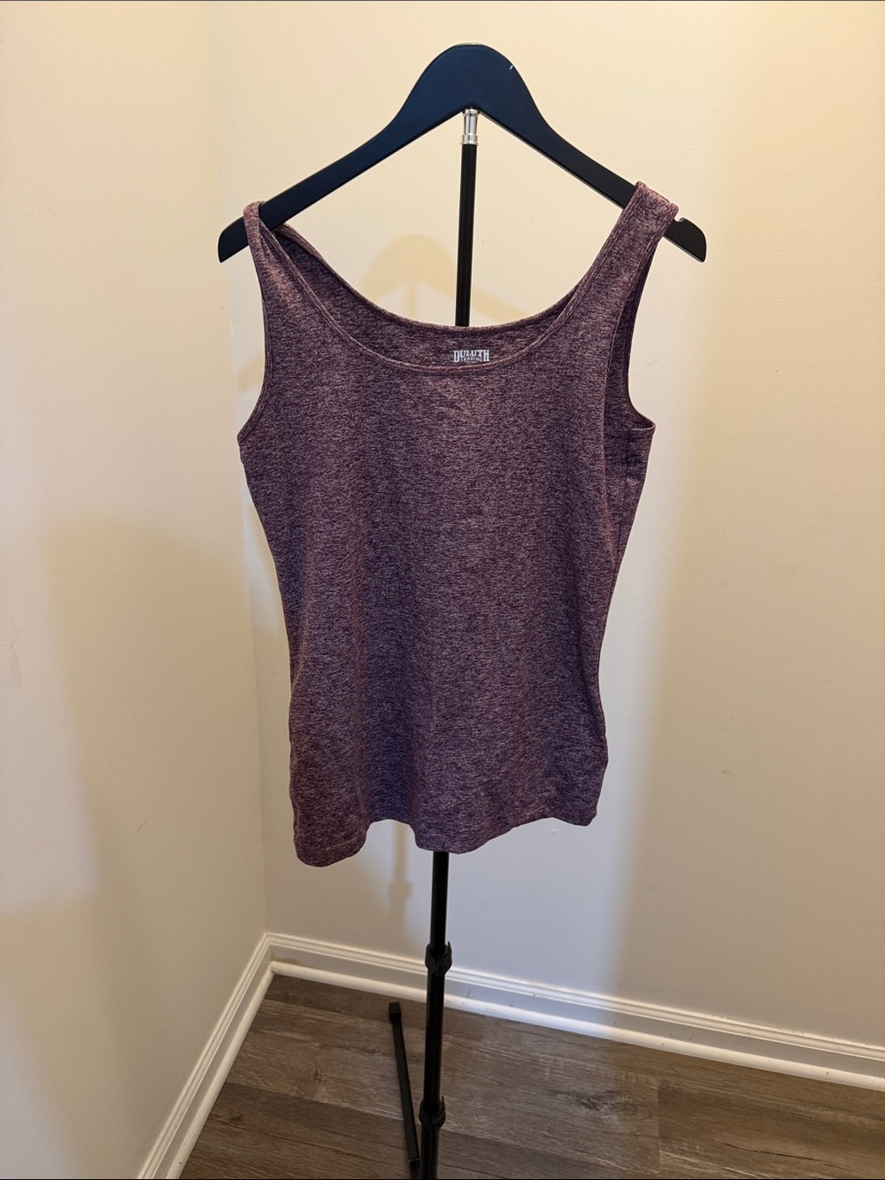 Duluth Trading Co Heathered Plum Tank Top